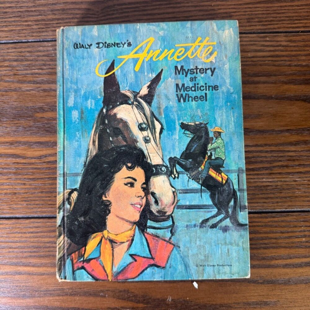 VTG 1964 Walt Disney's Annette Mystery at Medicine Wheel Whitman Hardcover Book